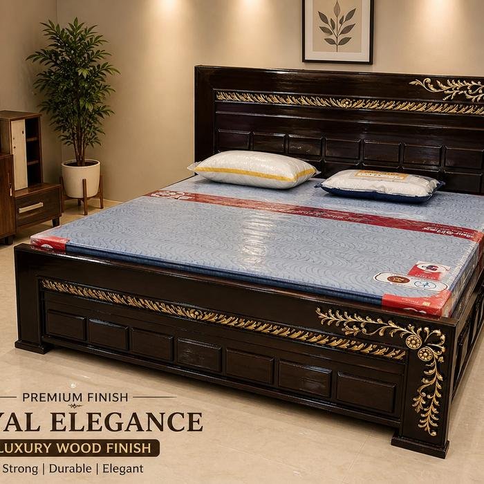 Taksh Royal Bed — Furniture Mall, R.P.S. More, Bailey Road, Patna